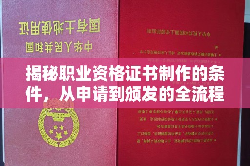 城口揭秘职业资格证书制作的条件，从申请到颁发的全流程解析